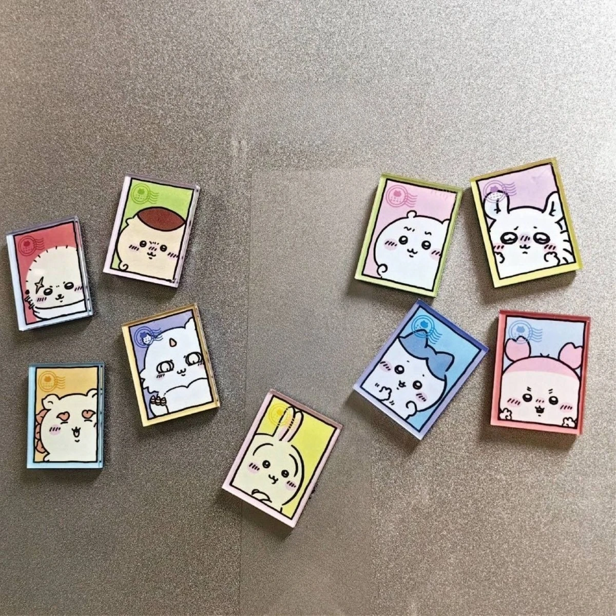 

Наклейка на холодильник Chiikawa, милый акриловый магнитный вторичный персонаж, мультяшные украшения, товары на складе Nagano Momonga Usagi