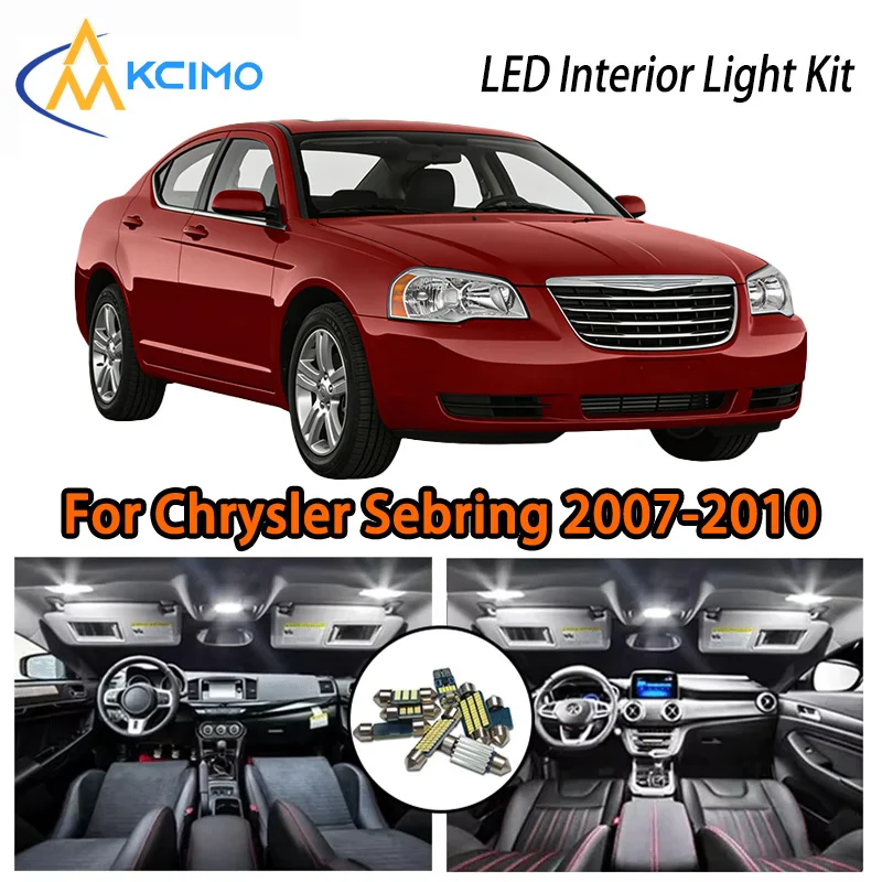 

KCIMO For Chrysler Sebring 2007-2010 Premium LED Interior Kit - 2 Colors , Quick Installation, Long-Lasting