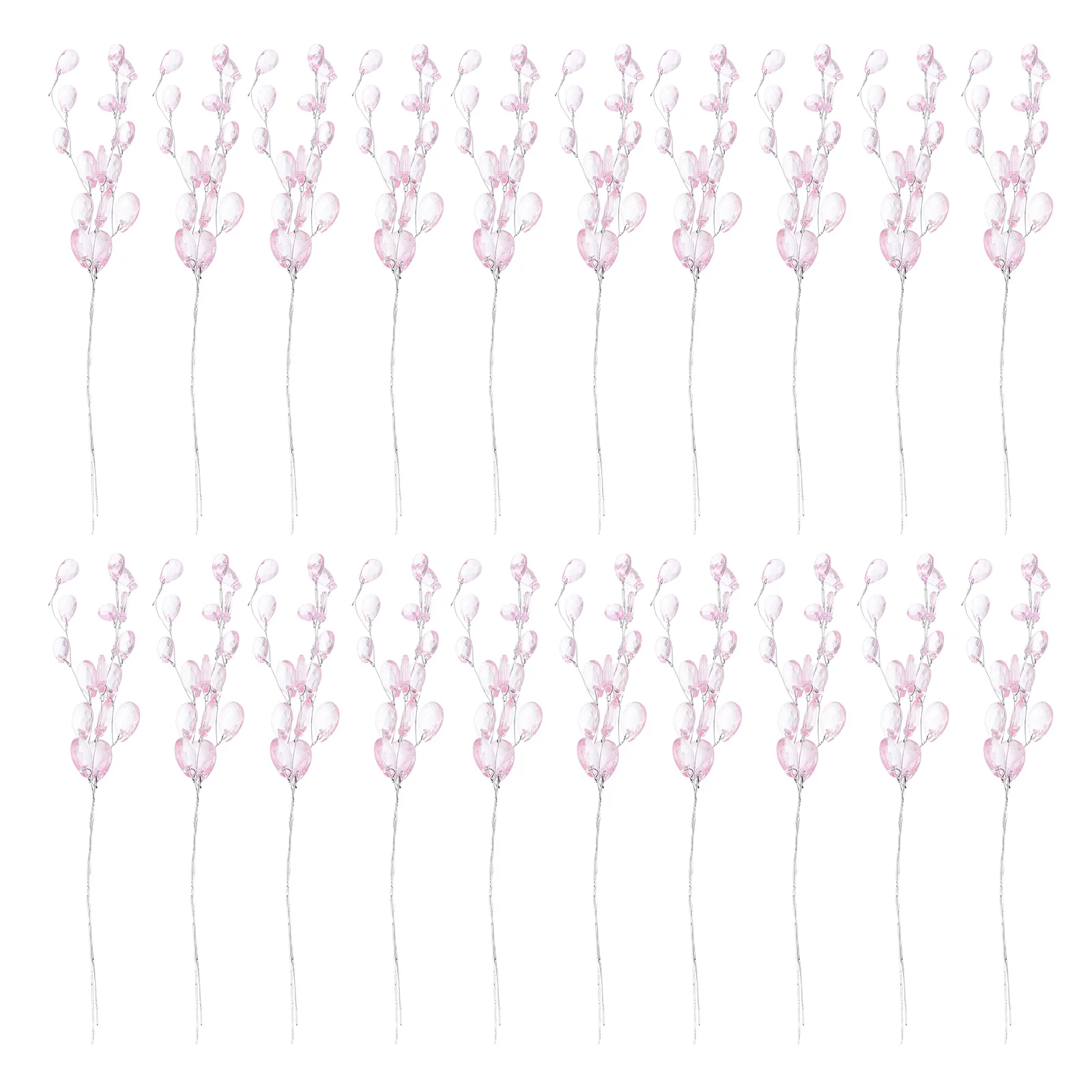 

50Pcs Beaded String Bead Flowers for Wedding Party Decor Craft Supplies DIY Accessories Wedding Party Decor Bead Drop Flower