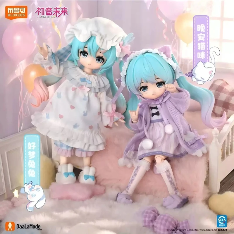 Genuine BLOKEES Hatsune Miku Encounter Vol.2 Fluffy Sweet Dream Party Assembly Blind Box Movable Joint Dress-up Figurine Gift view 4