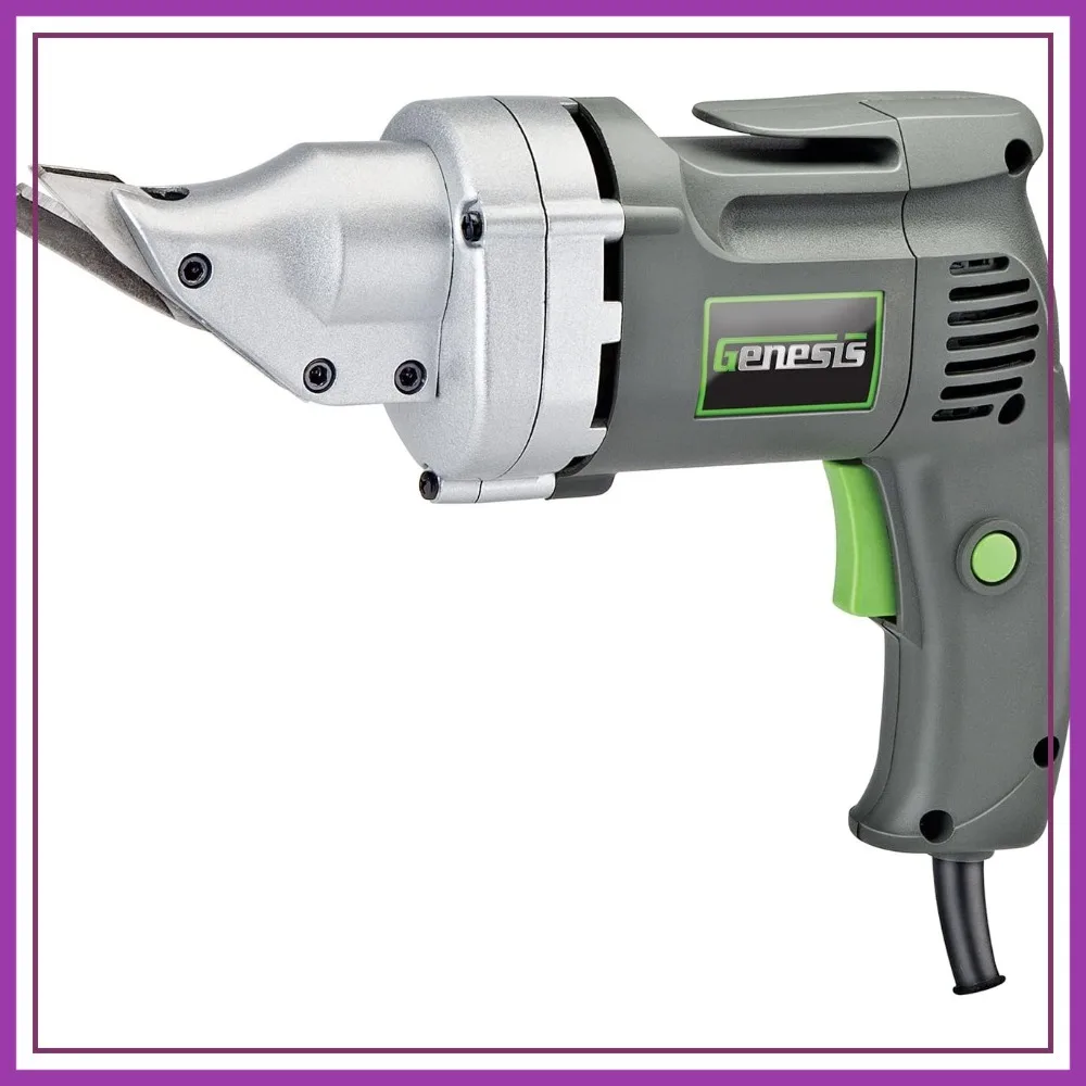 

Electric Metal Cutting Shear 4 Amp 14-Gauge Swivel-Head Variable-Speed