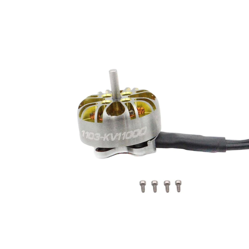 

1103 11000KV Brushless Motor 2-3S 10.8A 130W 9N12P Shaft 1.5mm Brushless Motor for 2Inch Indoor FPV Tiny Quadcopter Drone