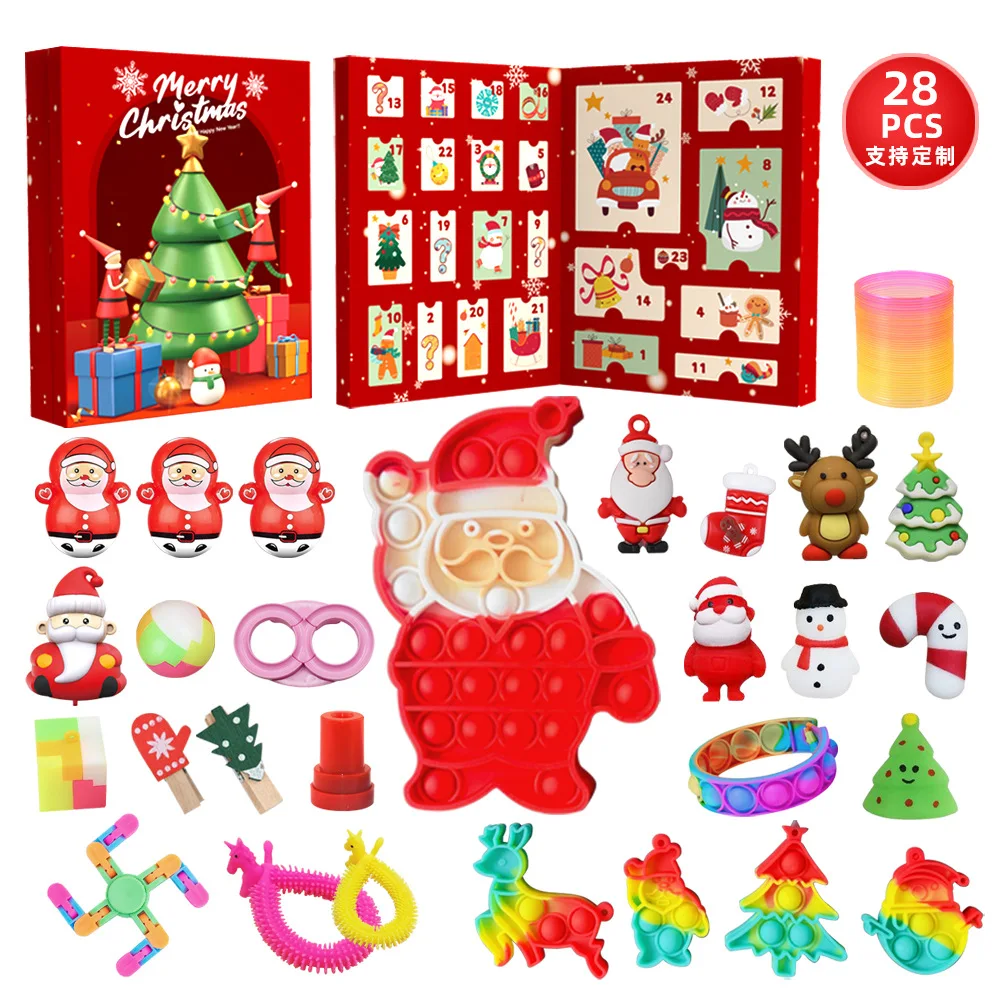 

Fidget Christmas Advent Calendar 24 Days of Surprises Fidget Gift Box Christmas Countdown Advent Calendars for Kid New Year Gift