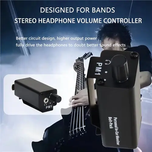 Imagen 2 del producto B03B-3X Mini amplificador de auriculares XLR profesional en la oreja estéreo Personal amplificador de auriculares PM1 HIFI amplificador de auriculares