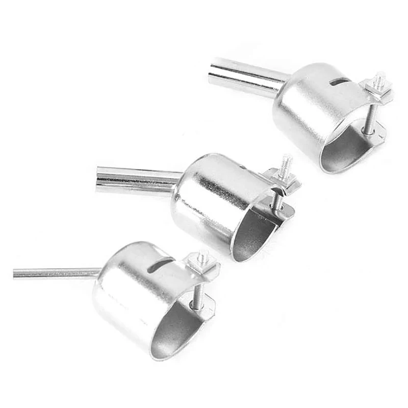 3Pcs 45 Degree Hot Air Nozzles 7/8/10mm Curved Nozzles Replaceable for 850 Hot Air Soldering Station