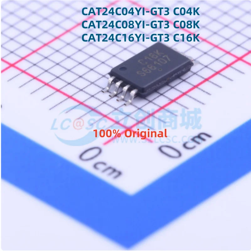 10PCS 100% New CAT24C04YI-GT3 C04K CAT24C08YI-GT3 C08K CAT24C16YI-GT3 C16K Brand New Original Chips ic
