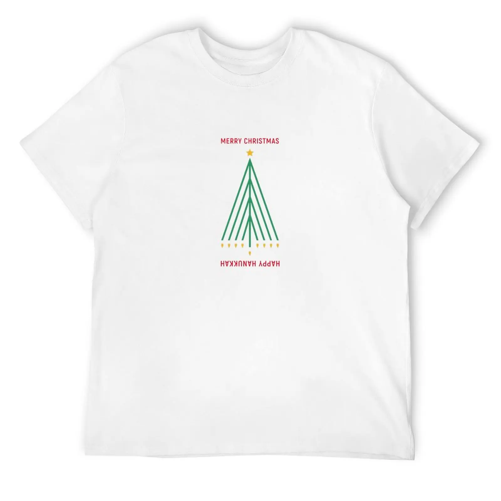 

Merry Christmas, Happy Hanukkah T-Shirt summer shirt summer clothes fashion shirts graphics workout shirts for men
