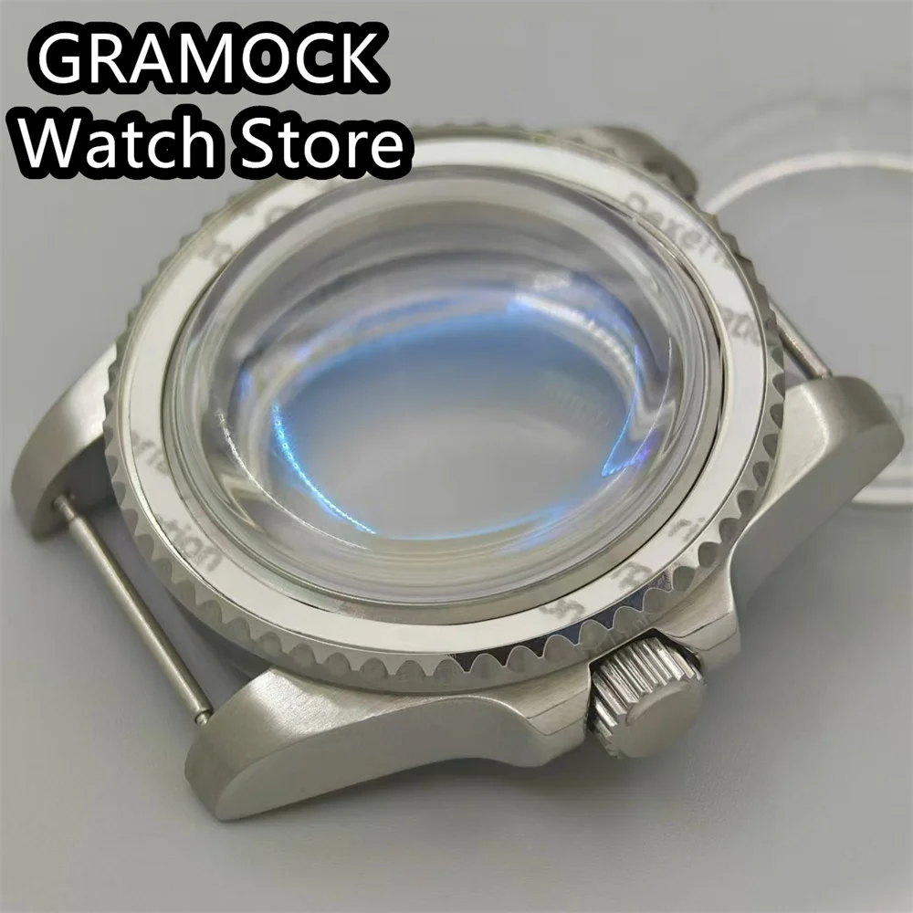 

Мужской корпус часов BLIGER 40 мм SUB из нержавеющей стали, синий корпус из куполообразного стекла AR, модифицированный механизм NH34 NH35 NH36 ETA2824 PT5000