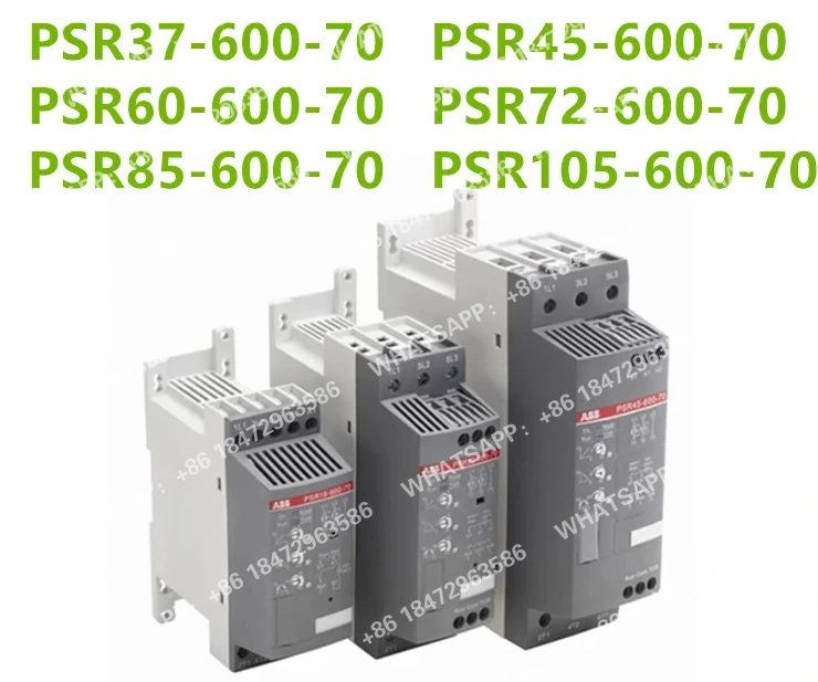 Soft Starter Compacto PSR37-600-70 PSR45-600-70 PSR60-600-70 PSR72-600-70 PSR85-600-70 PSR105-600-70