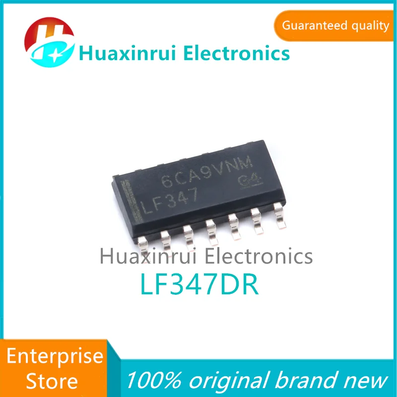 LF347DR SOIC-14 100% original brand new silk screen printed LF347 four channel operational amplifier IC chip LF347DR