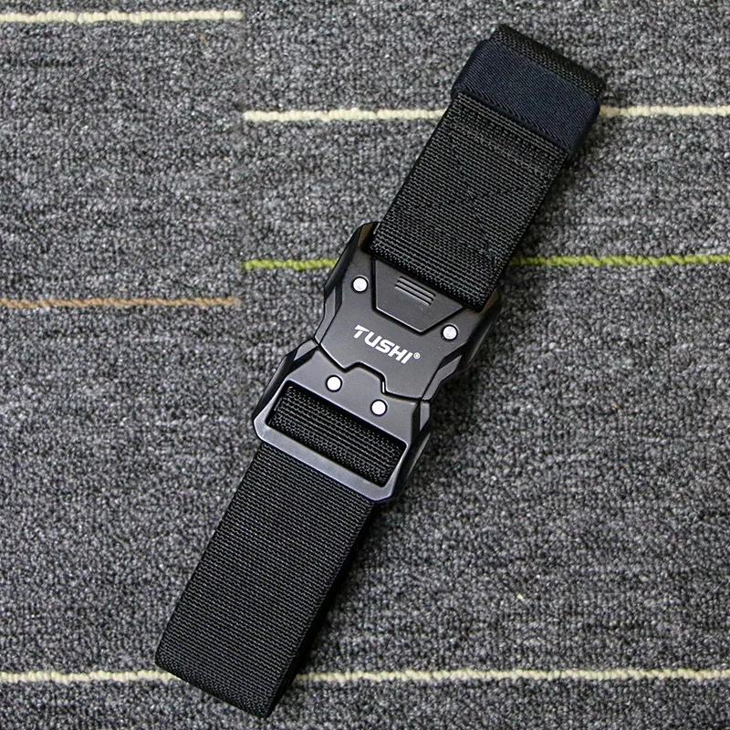 Cintura tattica cintura militare in Nylon vita cintura da esterno accessori di sopravvivenza cinture con fibbia magnetica a sgancio rapido per uomo