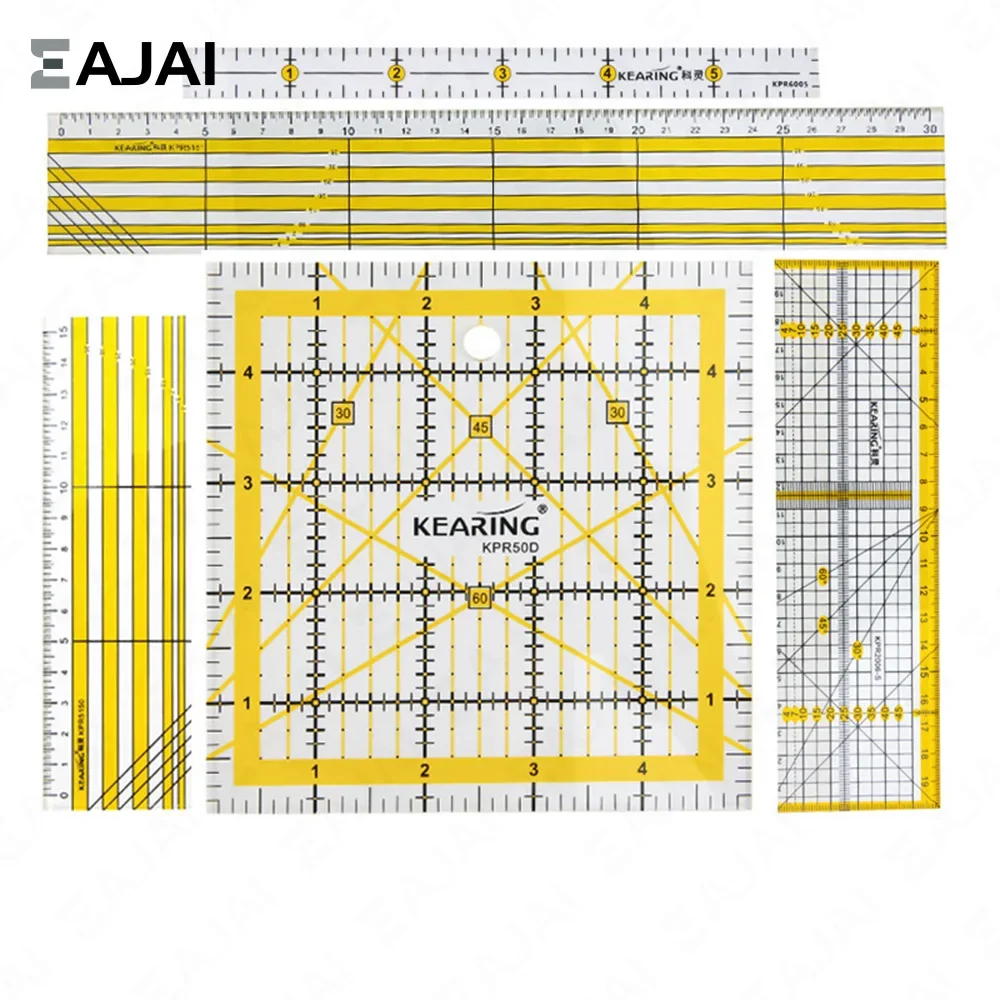 

DIY Acrylic Quilting Ruler Tailor Fashion Ruler Set for Drawing Rulers Geometric Drawing Architecture Sewing Accessories Machine