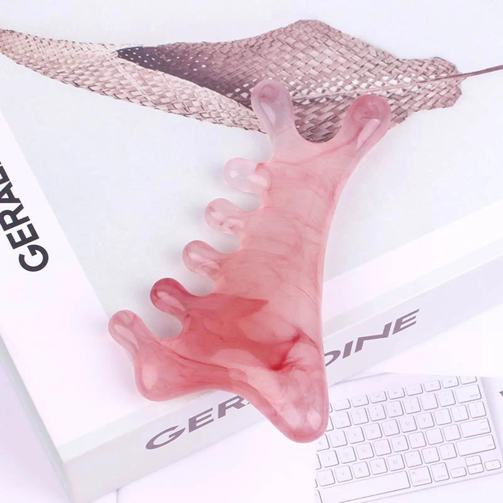 Multifunctional Hair Combs Portable Ultralight Pocket Hair Comb Exquisite Transparent Soothing Meridians Massager Hair Comb 1pc