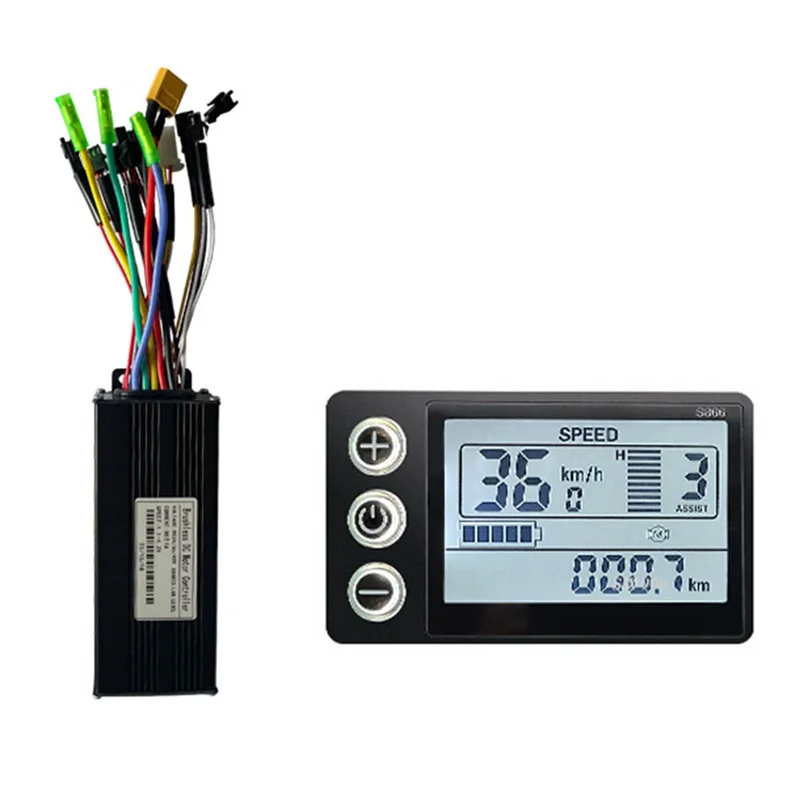 

Electric Bicycle 24V 36V 48V 30A 3 Model Sinewave Controller S866 LCD Display for 350W 500W 750W 1000W Ebike