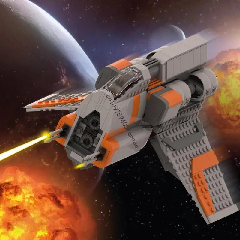 

Новинка, 529 шт., знаменитая звезда, боевой фильм Moc, модель штурмового корабля, головоломка на заказ, креативные идеи «сделай сам», детские игрушки, подарки на день рождения