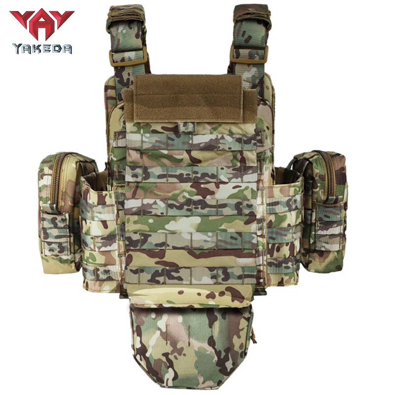 Yakeda-chaleco táctico multifuncional de camuflaje, equipo de entrenamiento para exteriores, novedad