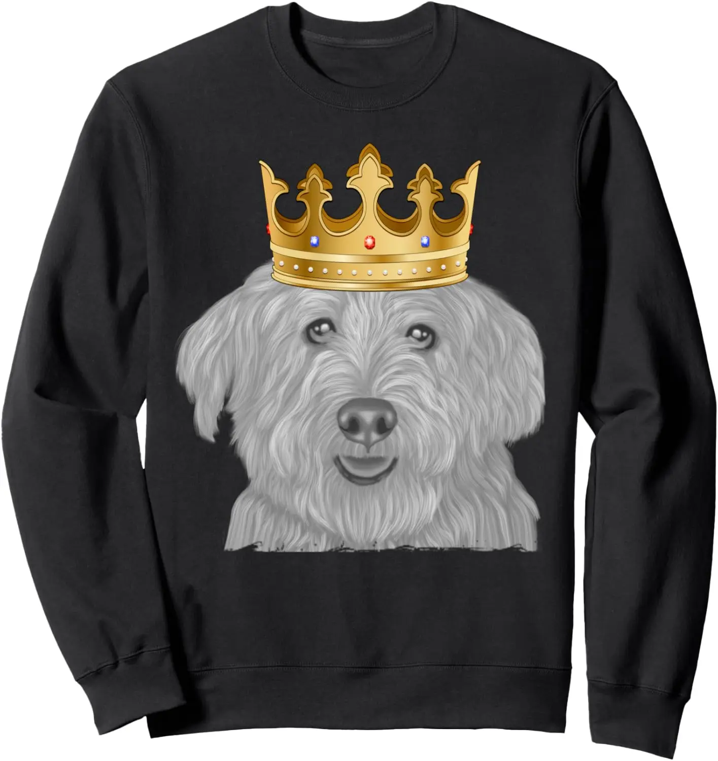 Glen of Imaal Terrier Dog Wearing A Crown Sweatshirt