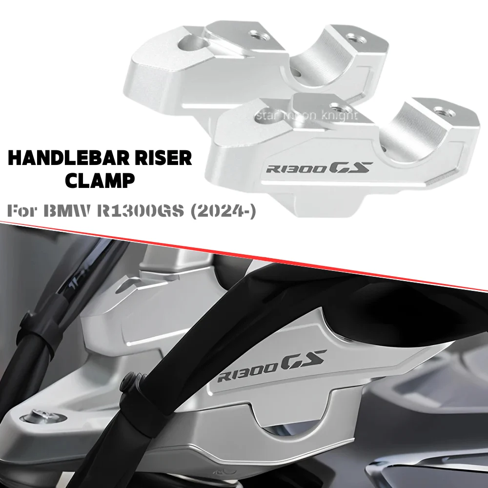 

Motorcycle Handlebar Riser Clamp Extend Adapter For BMW R1300GS R 1300 GS R 1300GS 2024- Handle Bar Height Riser Back Move Mount