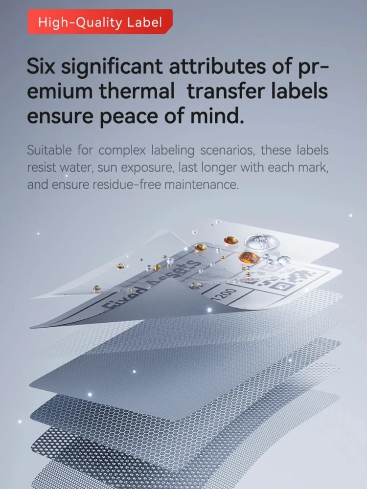 Kertas Transfer Termal Laser Niimbot M2/M3/B32/Z401 Label Perak Bulat Persegi Stiker Laser Niimbot Perekat Sendiri