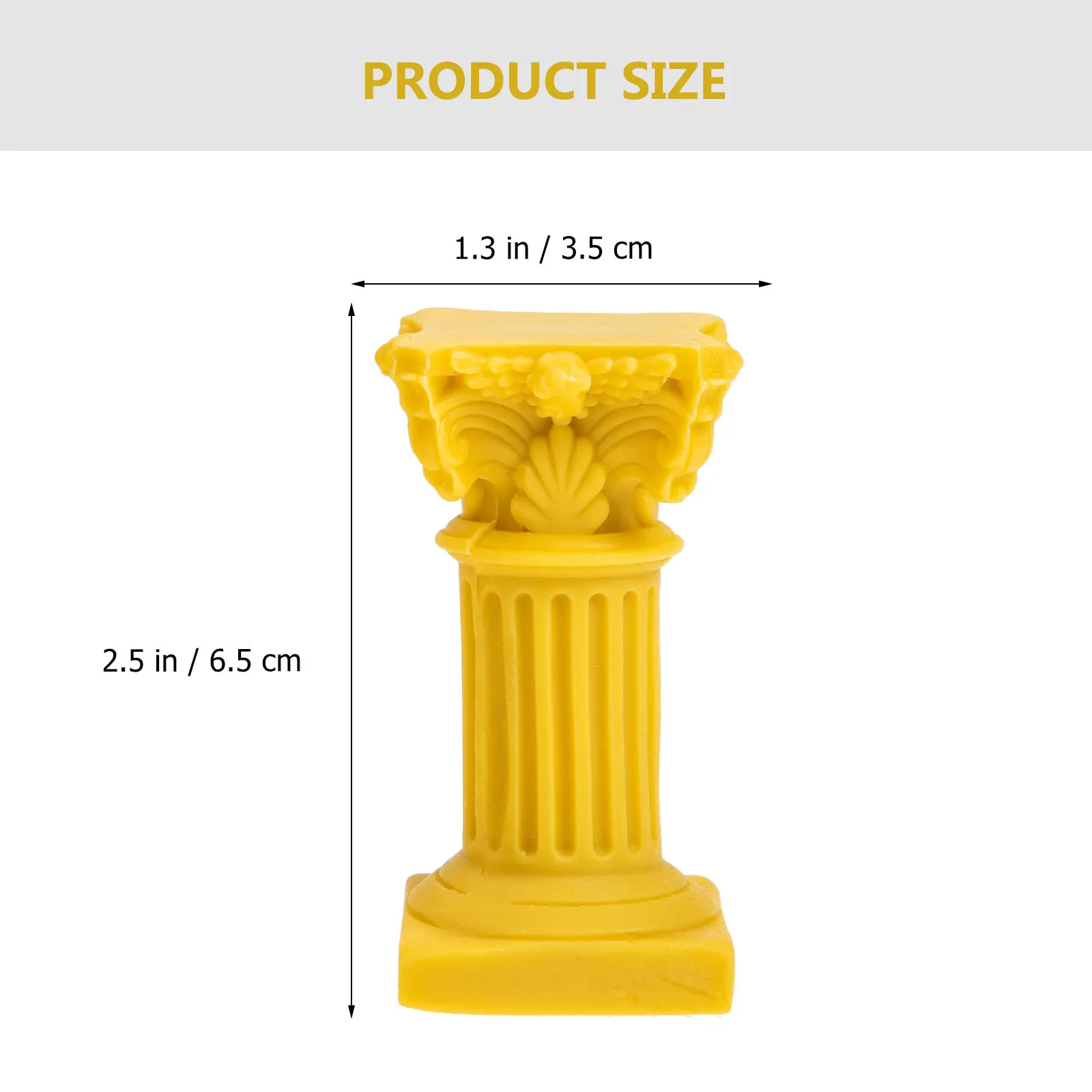 10Pcs Roman Column Holders Premium Resin Textured High-Temp Resistant Vintage Style Decorative Candlestick for Home