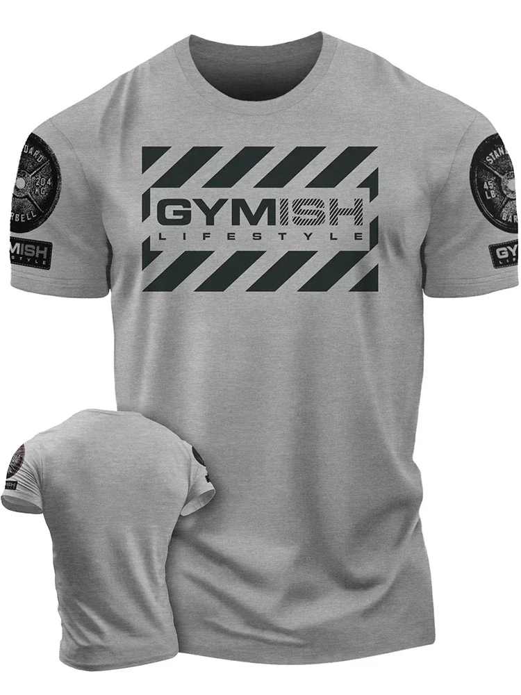 

3D printed men's short sleeved T-shirt for comprehensive exercise, fun and fitness Hardcore new handsome and trendy short sleeve