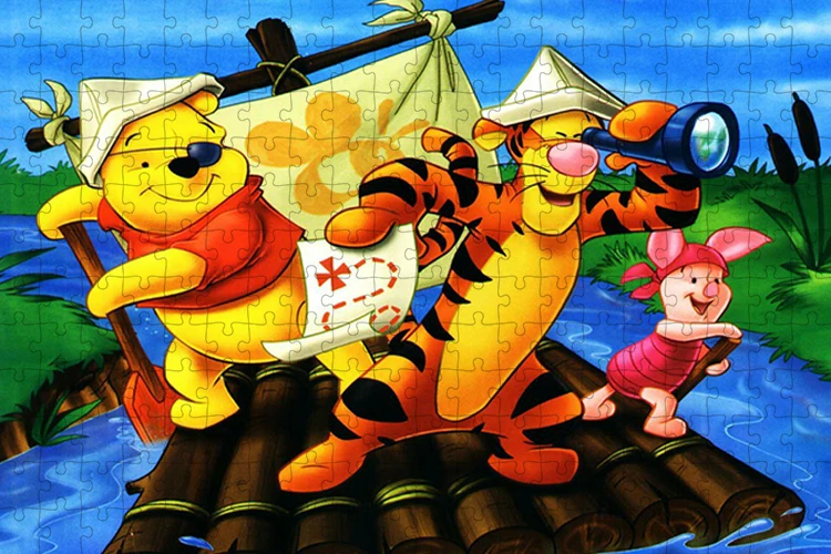 Disney-Honey Pot Winnie The Pooh Cartoon Puzzle for Children, Brain Burning Game, Puzzle Game, Holiday Gift, Decoração de Meninos e Meninas