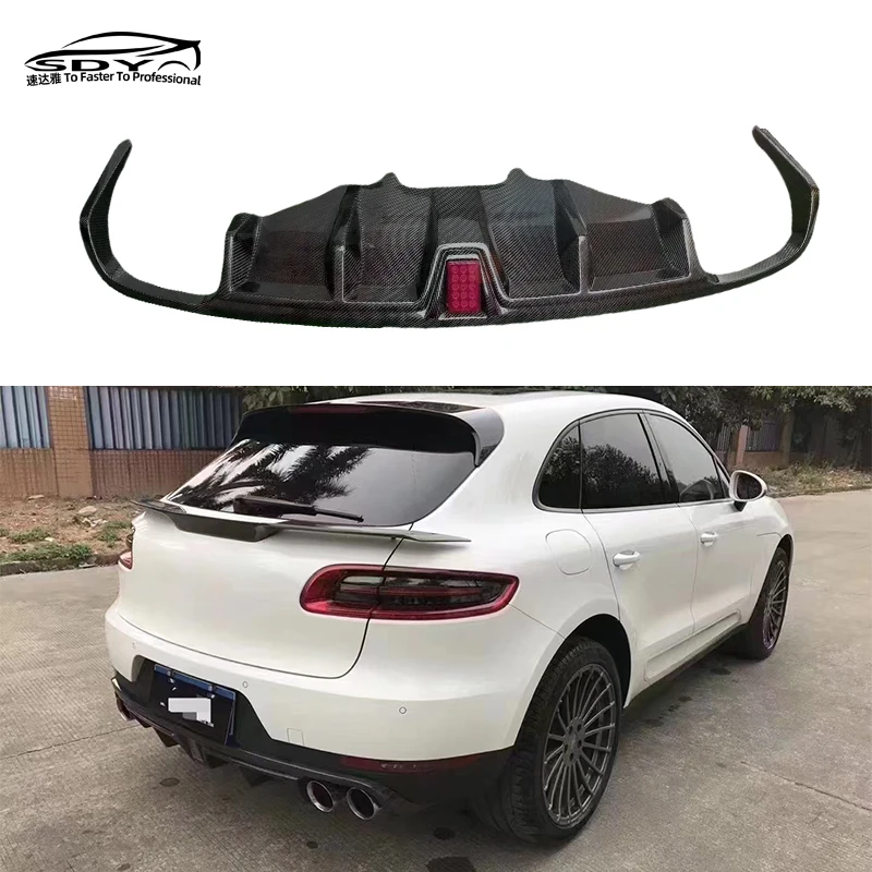

MACAN High Quality Carbon Fiber Rear Diffuser Rear Bumper Lip for MACAN 2014-2017
