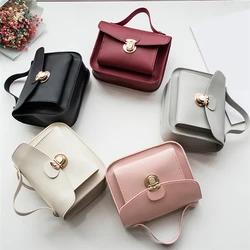 Women's Shoulder Bag PU Multiple Solid Colors Casual Small Square Backpack Summer Retro Style Female's Diagonal Handbag