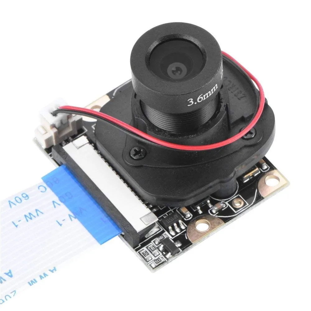 5MP OV5647 Manual IR-CUT Infrared Night Vision FOV 67 Degree Noir Raspberry Pi 4 Camera for Pi 3/2/B+