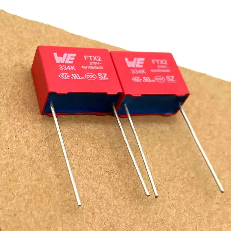 German W ü rth WE Audio Film Capacitor 275v 0.33uf 330nf 334 Red Robe FTX2