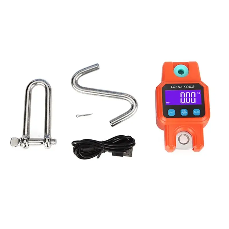 AAAF C06B 300Kg/50G Portable Electronic Hook Scale Charging With Bluetooth Mini Lifting Scale For Household Use