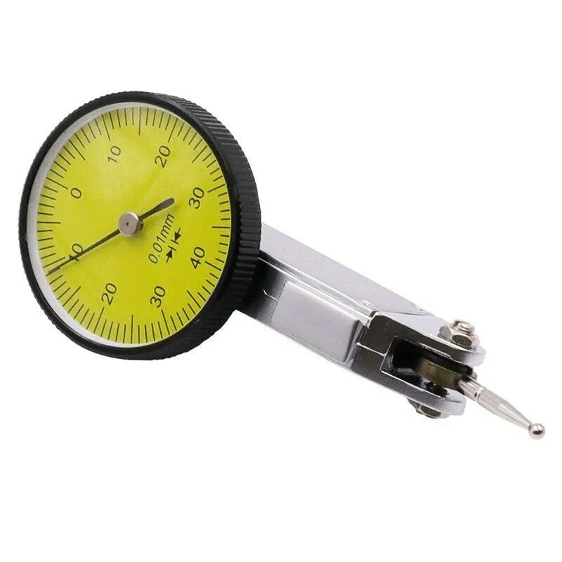 Dovetail Rail Compatible For Dial Test Indicator Scale with 0-0.8mm Measurement Range and 0.0005 inch 0.01mm Graduation Accuracy