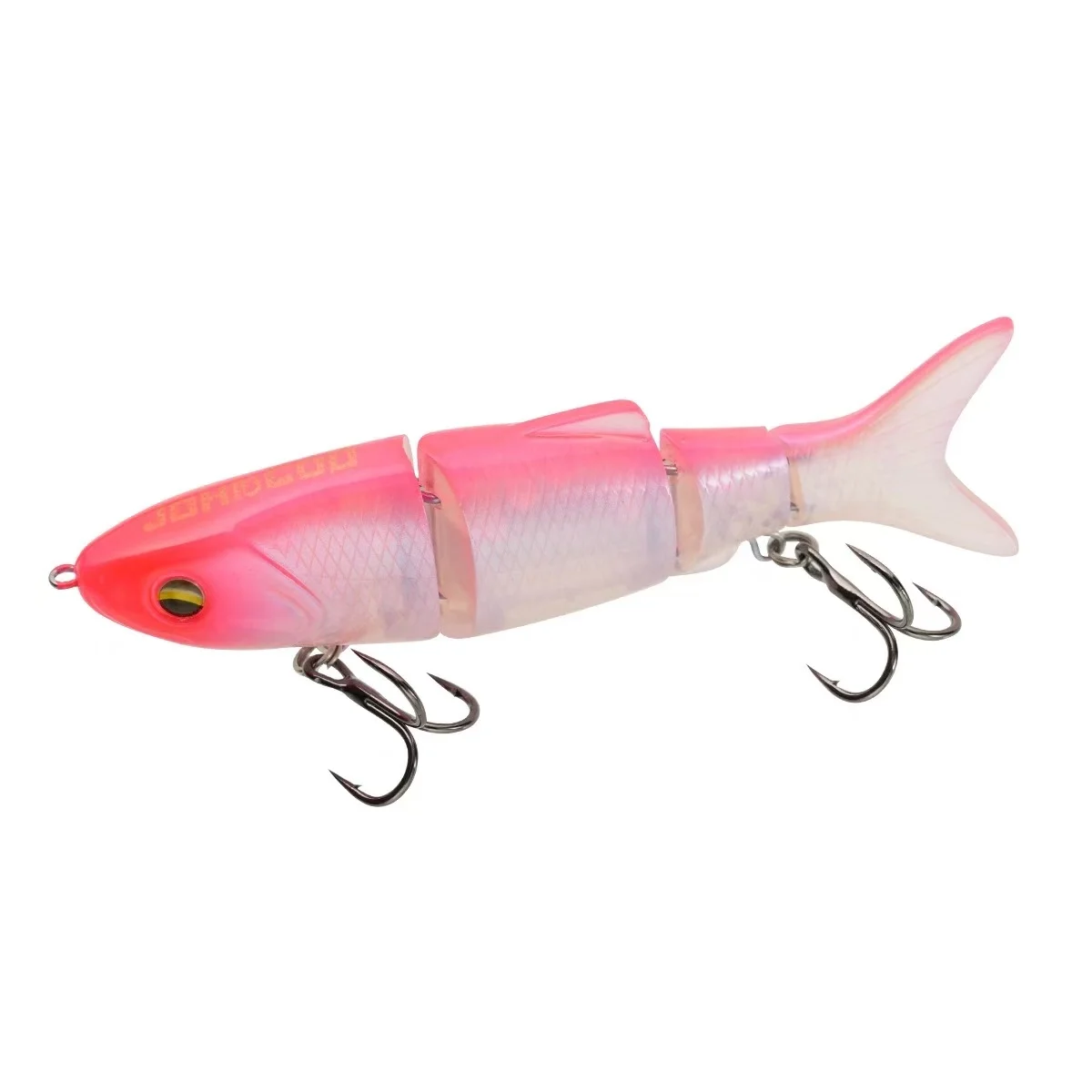 90mm 12g 4-teiliger Mehrteiliger Sinkender Minnow mit Lebensechter Schwimmaktion und Rage-Tail, Harter Angelköder mit Scharfen Dreifachhaken A – Detail 6