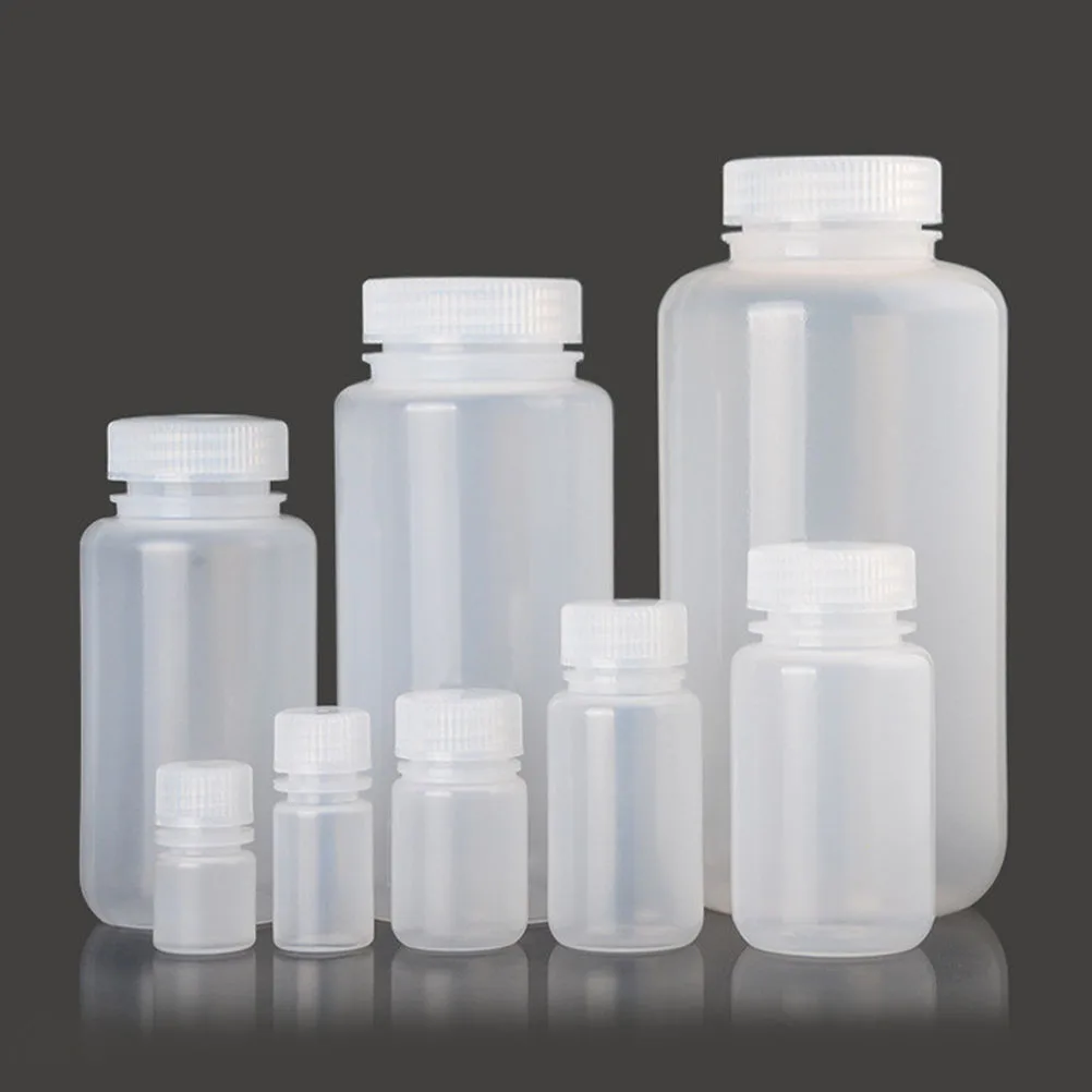 

10 Pcs Acid and Alkali Resistant Bottle Container Juicer Bottles Sample Reagent