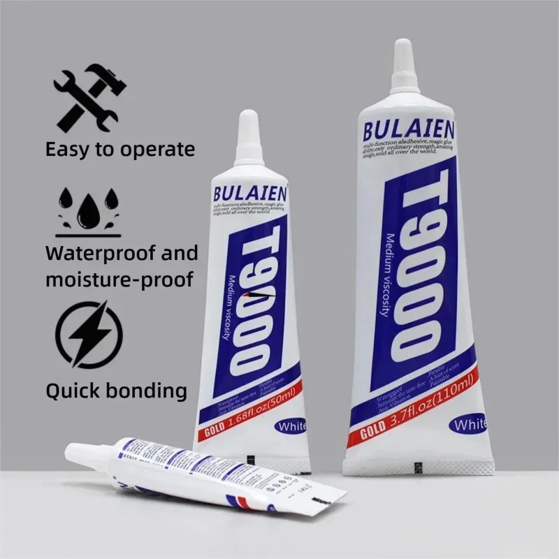 15/50/110ML ST9000 Adesivo morbido nero T9000 Colla trasparente per computer Cellulare Touch Screen Cornice di riparazione antivibrante