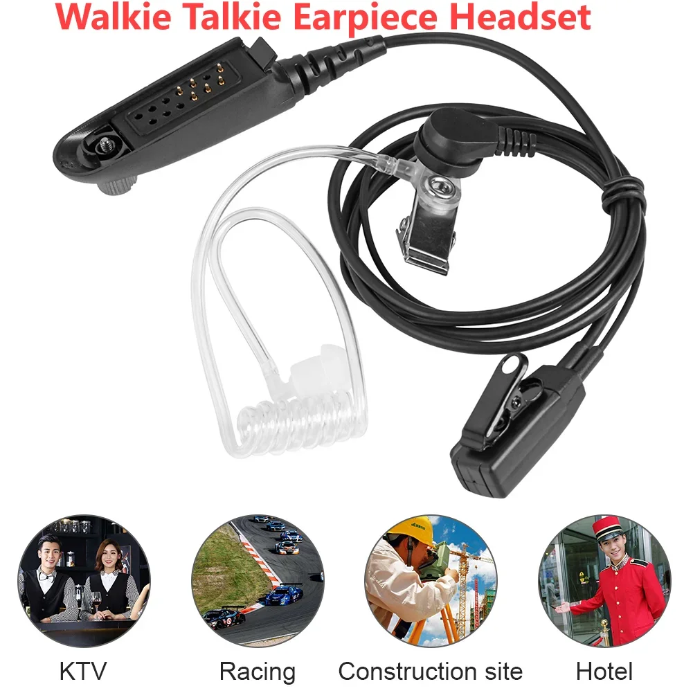 Practical Walkie Talkie Earpiece Headset Multifunctional Earphone Earpiece Headphone Accessories for Motorola GP380 GP340 GP328