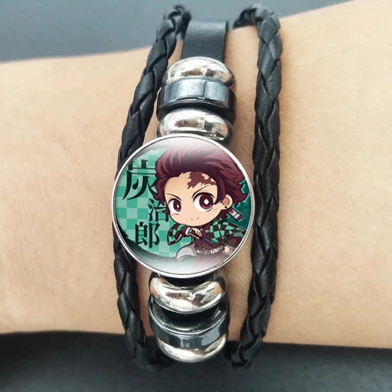 Hot Anime Demon Slayer Bracelet Kawaii Tanjirou Nezuko Bracelet Cartoon Zenitsu Inosuke Jewelry Accessories Gifts