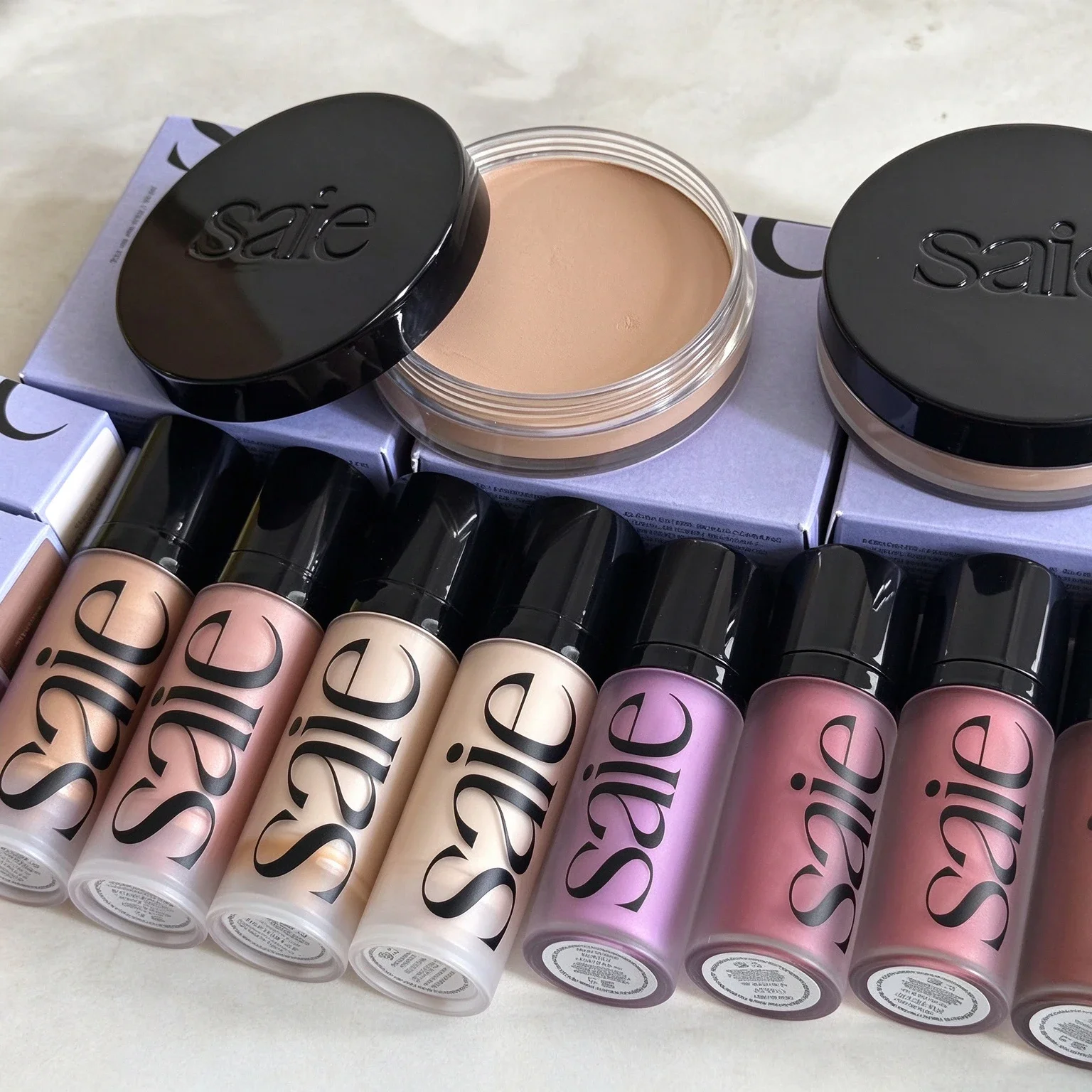 Saie Brand Hydrating Blendable Dewy Liquid Blush Buildable Luminous Multiuse Cheek Lip Tint Blush Suitable for All Skin Types