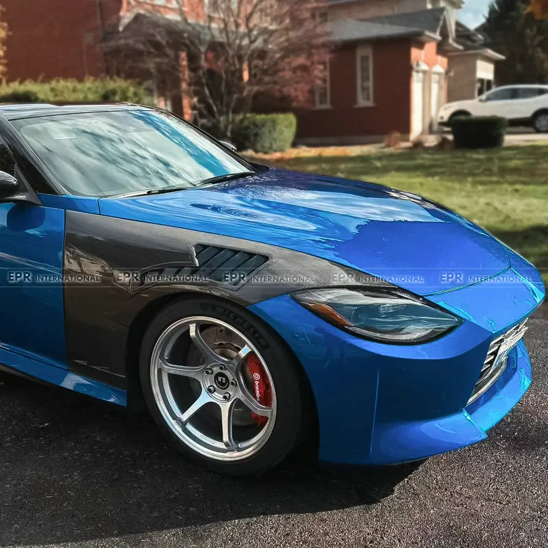 (Local in USA) Per Nissan RZ34 Fairlady Z Late EPA Design V2 Parafango anteriore (con presa d'aria superiore) Kit carrozzeria aerodinamica