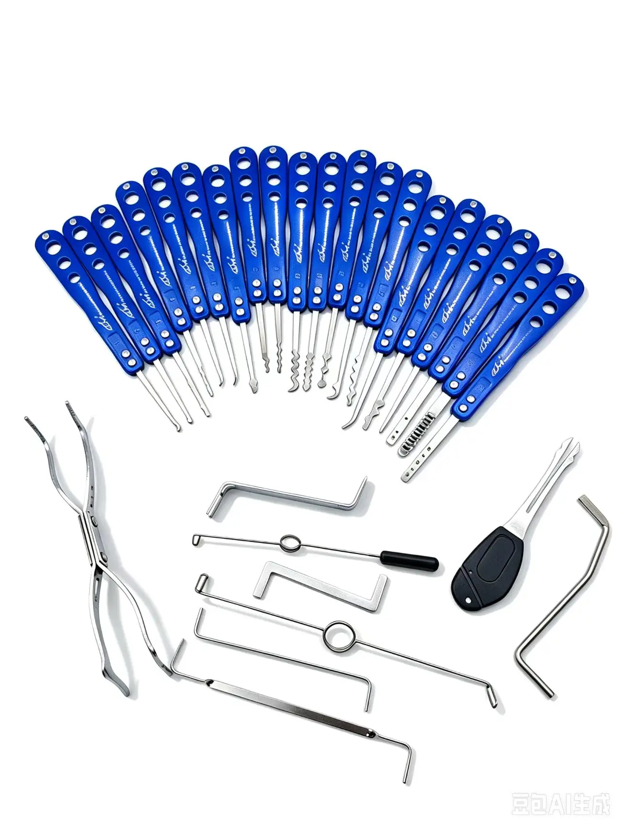 Genuine HUK 29Pcs Broken Key Extractor Set, Professional Cylinder Repair Tool for Removing Stuck Keys Easily
