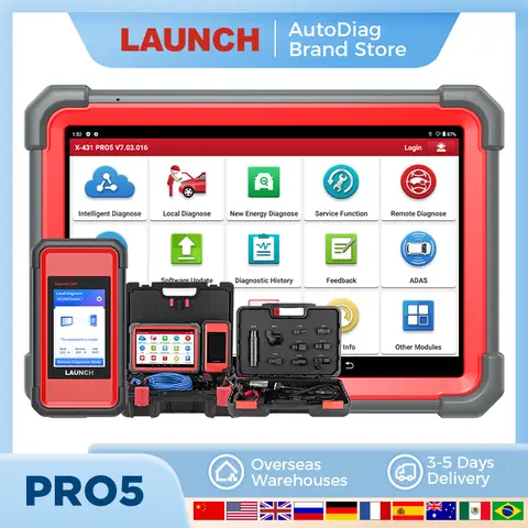 LAUNCH X431 PRO5 Diagnostic Tools ECU Programming Tool with J2534 SmartBox/SmartLink OBD2 Scanner OBDII Launch PRO5
