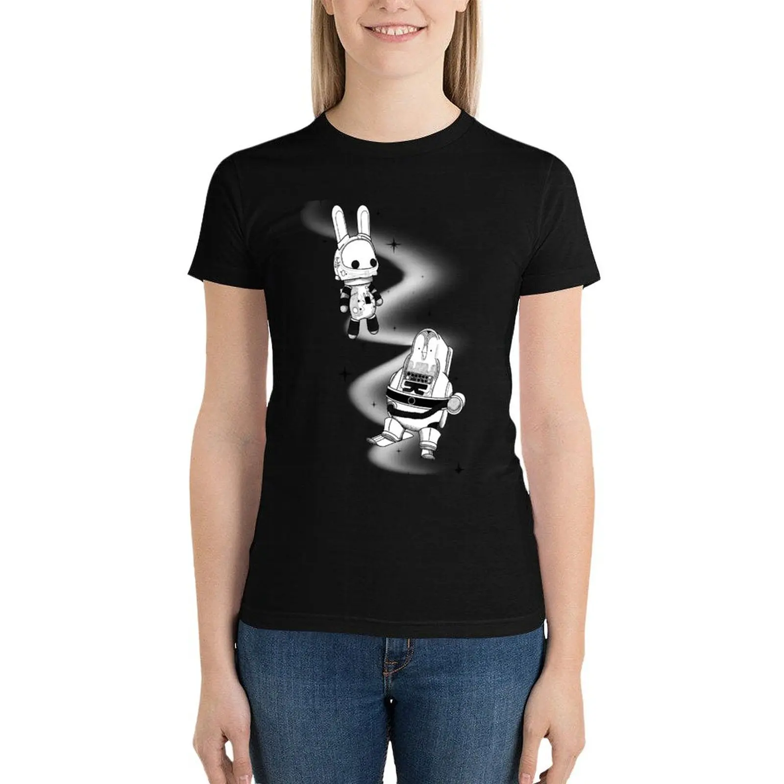 

Space Toys T-Shirt cute clothes summer tops white t-shirt dress for Women sexy