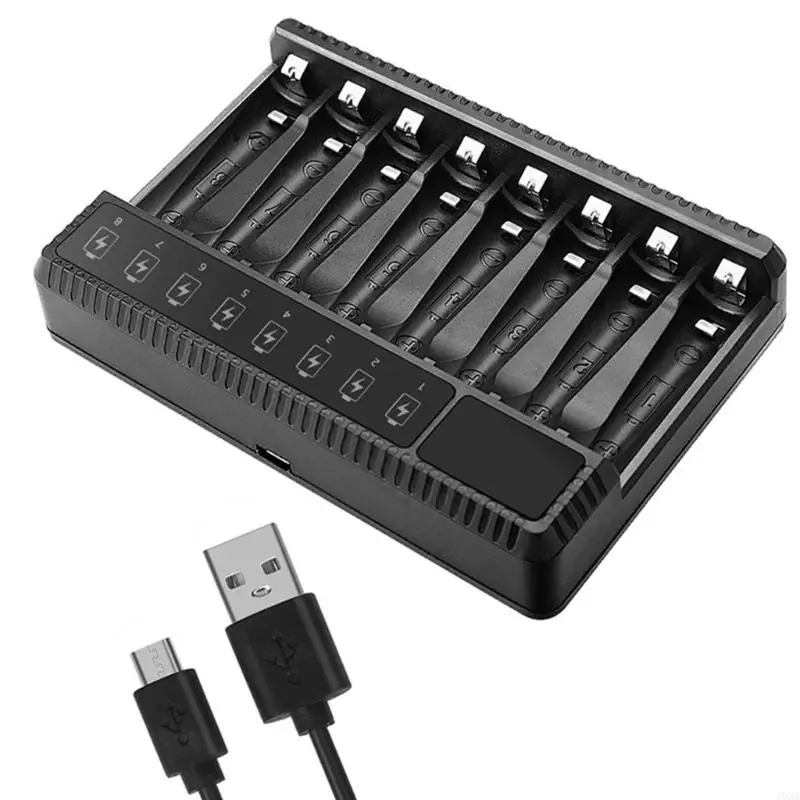 8 Slot Battery AA AAA Battery for NiMh NiCd Rechargeable Battery 193A