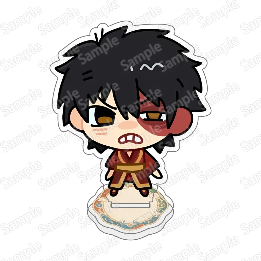 Anime Avatar: Der Herr der Elemente Neuer 10CM Chibi Acryl-Stand-Schlüsselanhänger Aang Katara Zuko Anime HD-Druck Desktop-Deko Sammlerstück – Detail 2