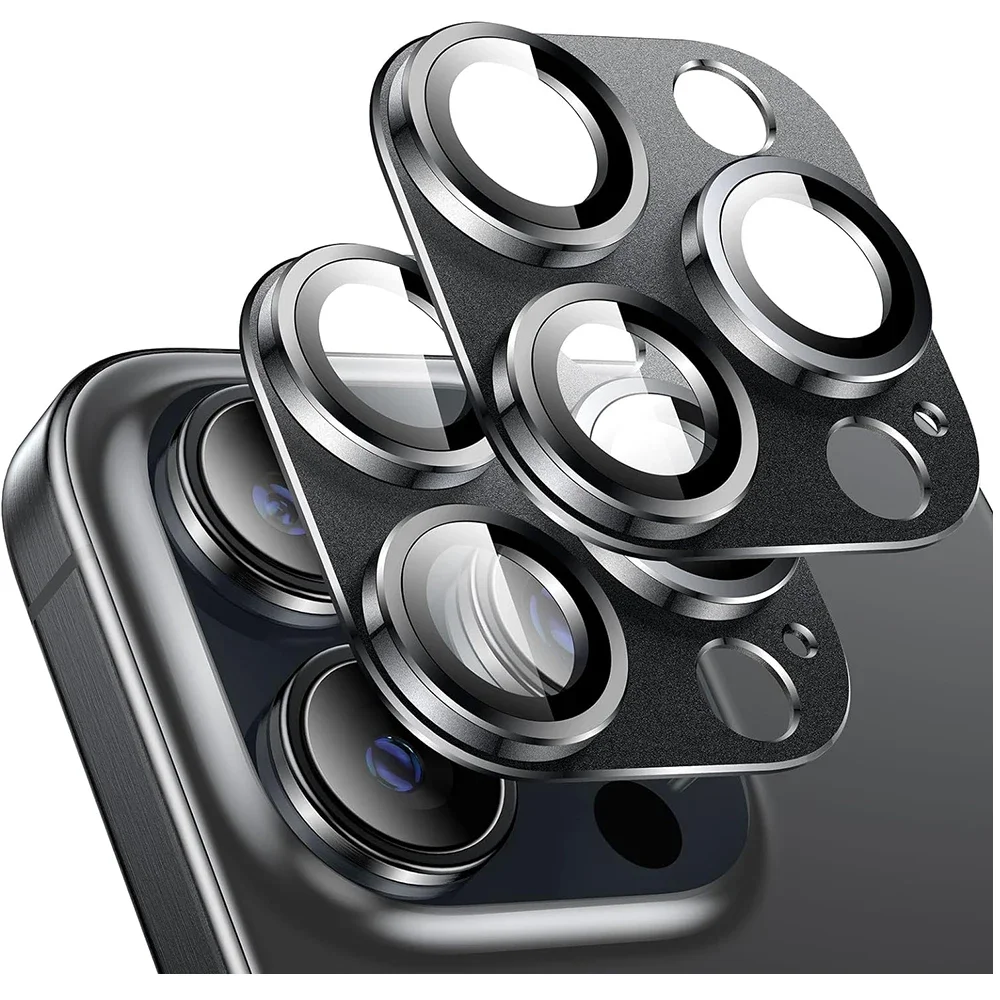 強化ガラスカメラレンズプロテクター,iPhone 15 pro max,14 plus,13 mini,15 pro,14pro,1個