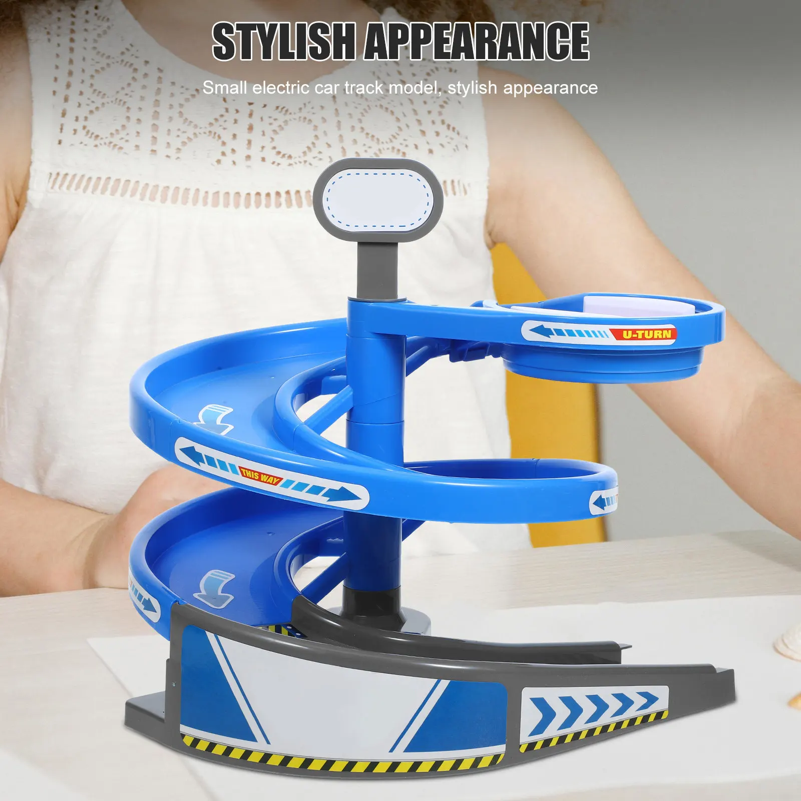 

Вращающаяся трасса для электромобилей: сменная гоночная трасса-лестница для создания сцен и практического моделирования