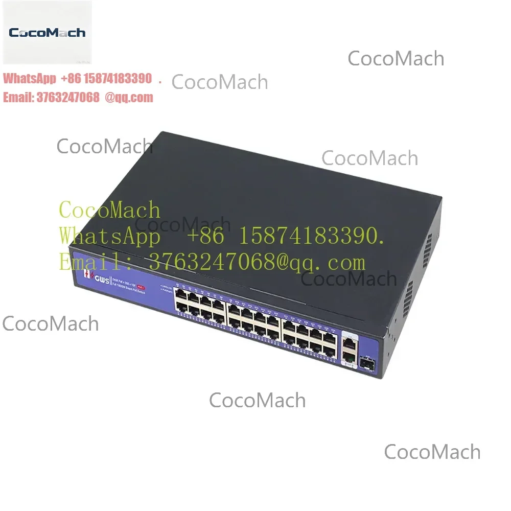 OEM ODM 24 Gigabit POE Port Switch 24x10 100 1000M with 1x1000 SFP Optical Fiber Slot POE Switch for Surveillance System