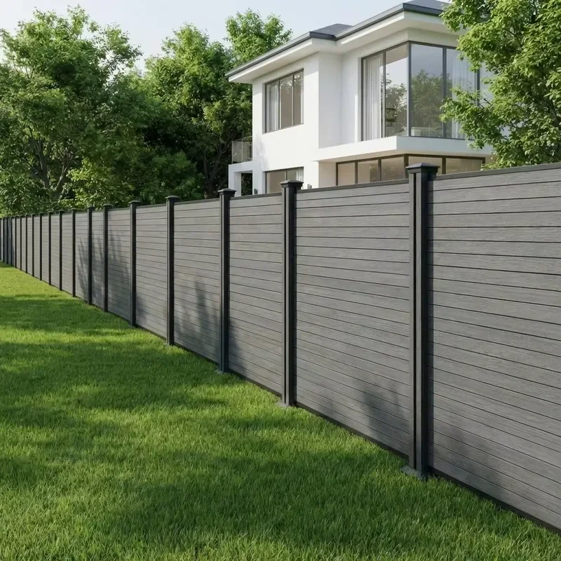 Custom Outdoor Plastic Wood Fence Board-Waterproof Sun-Proof 1.8m X 1.8m HJ8887
