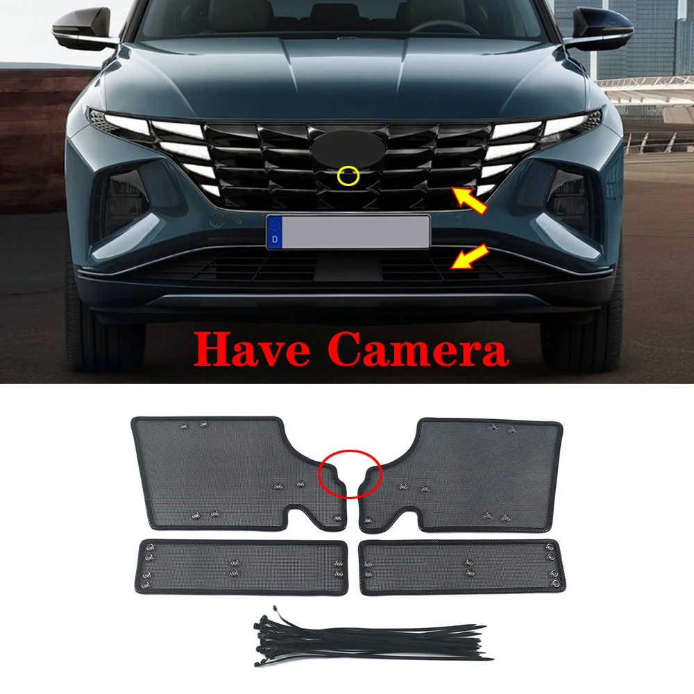

Аксессуары для Hyundai Tucson NX4 2021 2022 2023 сетчатая решетка гриль вставка сетка противомоскитная Пылезащитная крышка отделка нержавеющая сталь