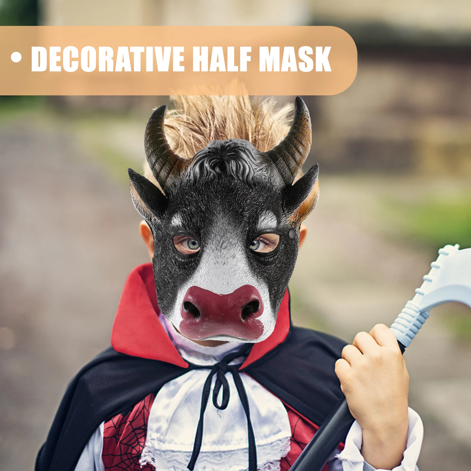 

Mask Costume Bull Cows Masquerade Party Funny Halloween Pu Animal Masks Costumes